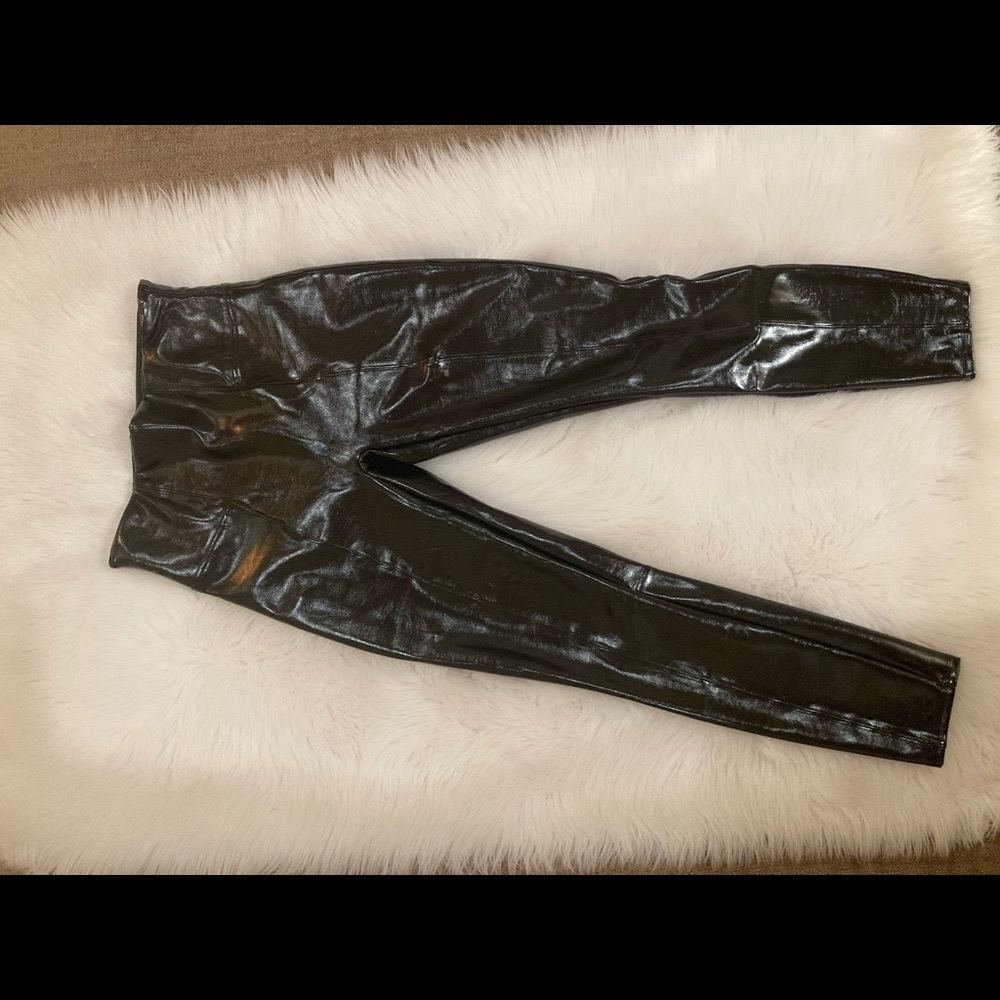 SPANX patent leather leggings